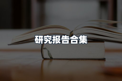 研究报告合集